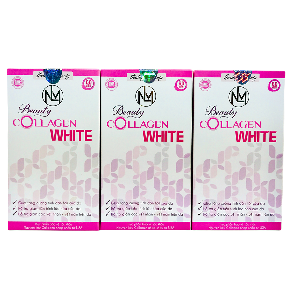 Combo Set 3 Hộp Nước Uống Beauty Collagen White NATURE PHARMA (6 Lọ/Hộp) - Chống Oxy hóa - Giúp làn da sáng mịn, tươi trẻ rạng ngời